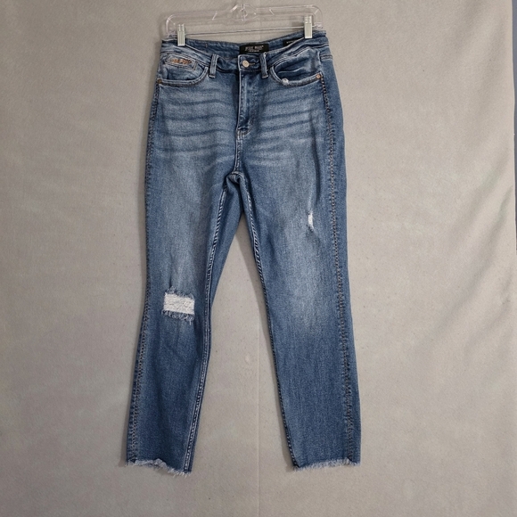 Judy Blue Denim - Judy Blue Howdy High Waist Boyfriend Fit Seam Stitch Jeans JB88108MD Size 9/29